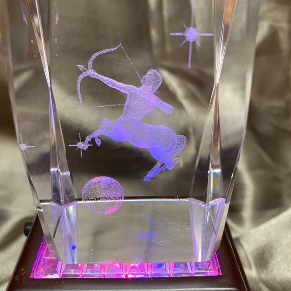 Sagittarius Glass Lighted Figurine - Picture 5 of 8